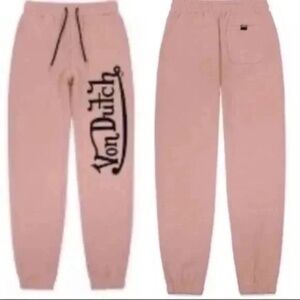 VON DUTCH - NWT‎ - Ladies Size Large Authentic Von Dutch Joggers in Dirty Pink